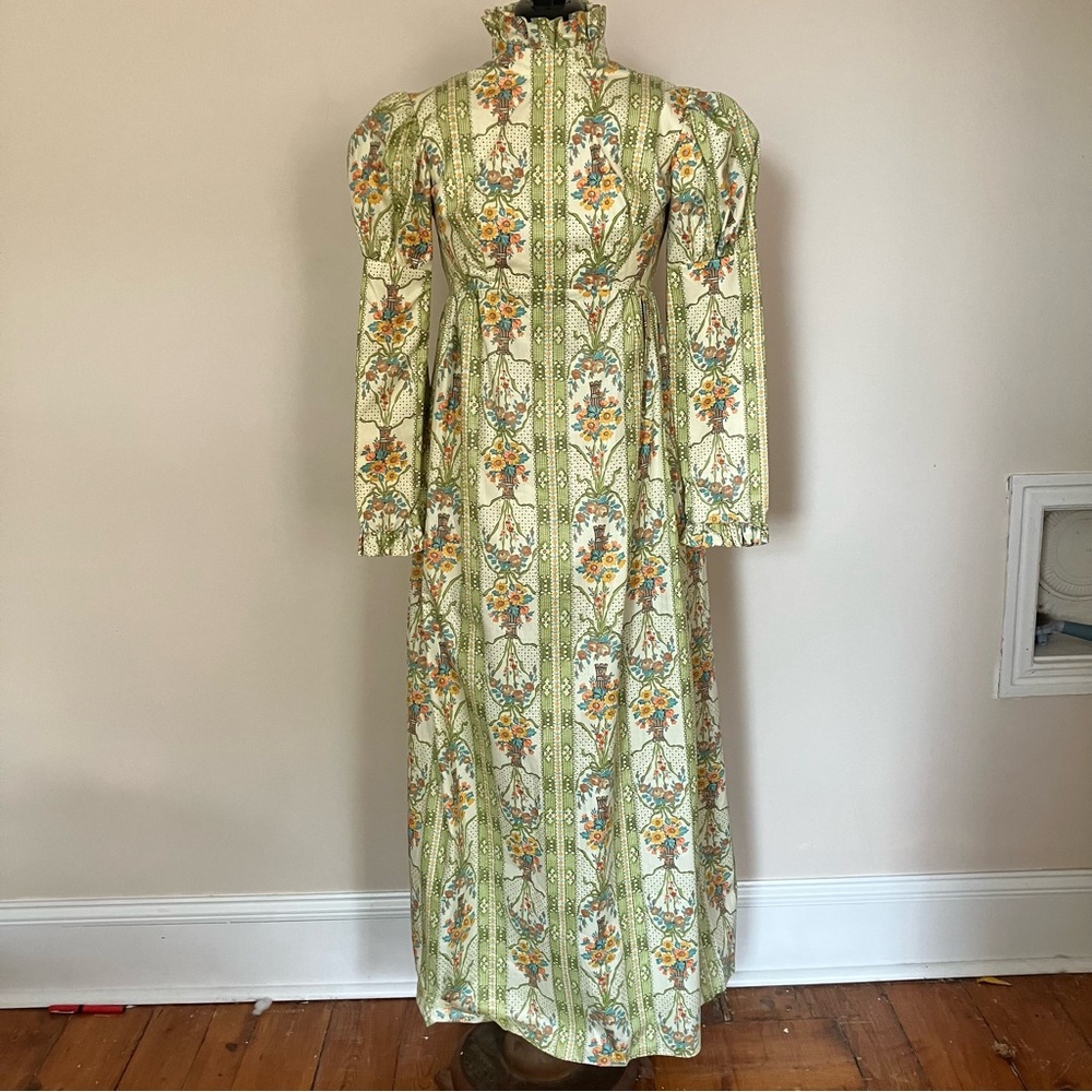 Vintage 1960s Regency-Style Dress